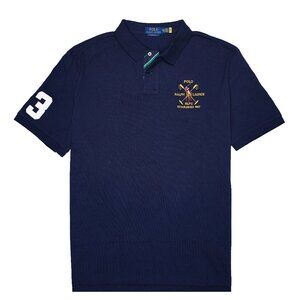 NWT Polo Ralph Lauren Men’s Big Pony, Polo Mallet, & #3 Patch Dark Navy XXL